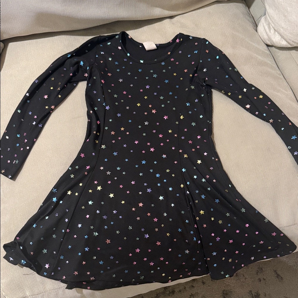 Starry Night Kids Casual Dress